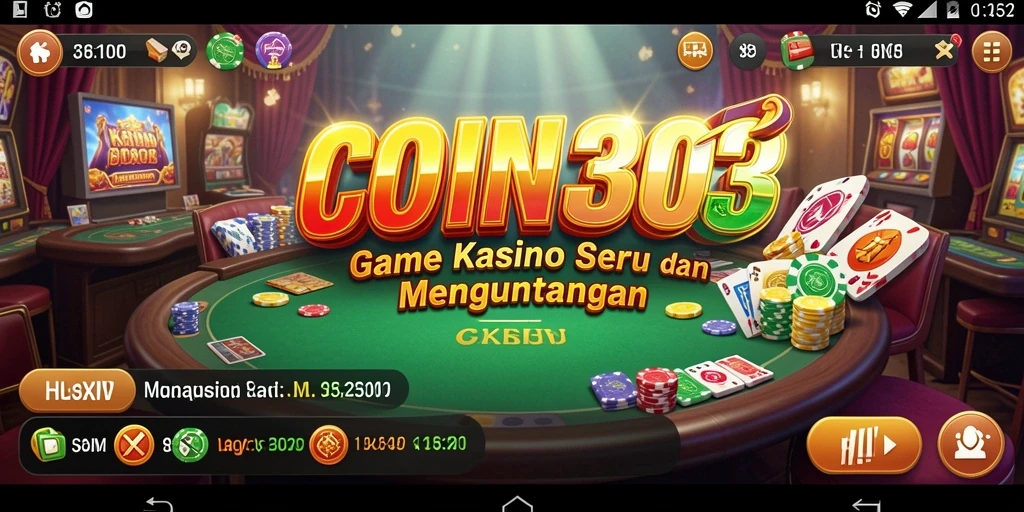 Tampilan menarik dari gameplay COIN303 di kasino digital.
