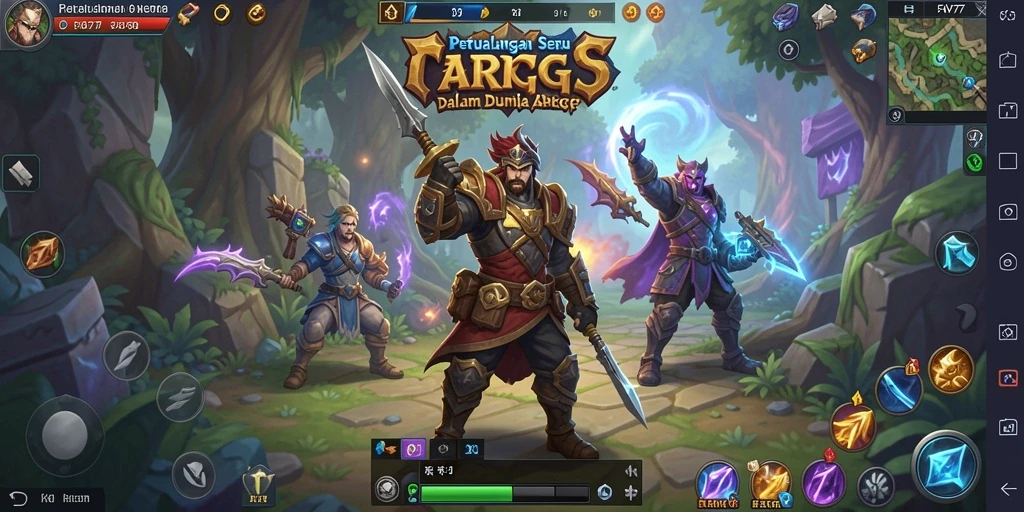 Tampilan gameplay FAV77 dengan aksi seru dalam pertempuran.
