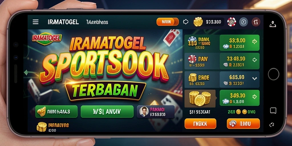 Tangkapan layar IRAMATOGEL yang menunjukkan fitur taruhan olahraga.