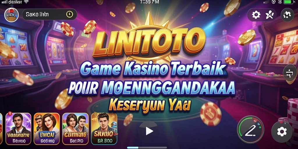 Gambaran gameplay seru dalam aplikasi LINITOTO Kasino.