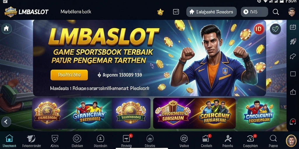 Tampilan gameplay seru dan interaktif LMBASLOT dalam taruhan olahraga.