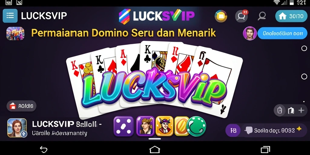 Tampilan gameplay LUCKSVIP yang seru dan interaktif dalam permainan domino.