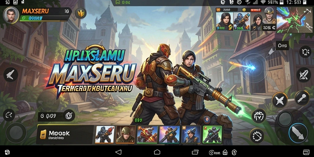 Tangkapan layar utama MAXSERU menunjukkan antarmuka aplikasi Utility yang efisien.