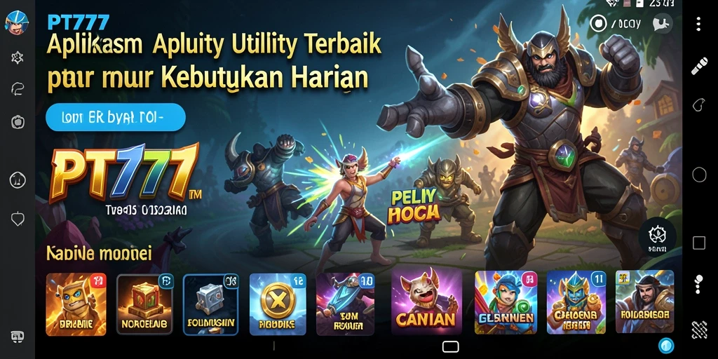 Tampilan antarmuka PT777 yang ramah pengguna dan menarik.