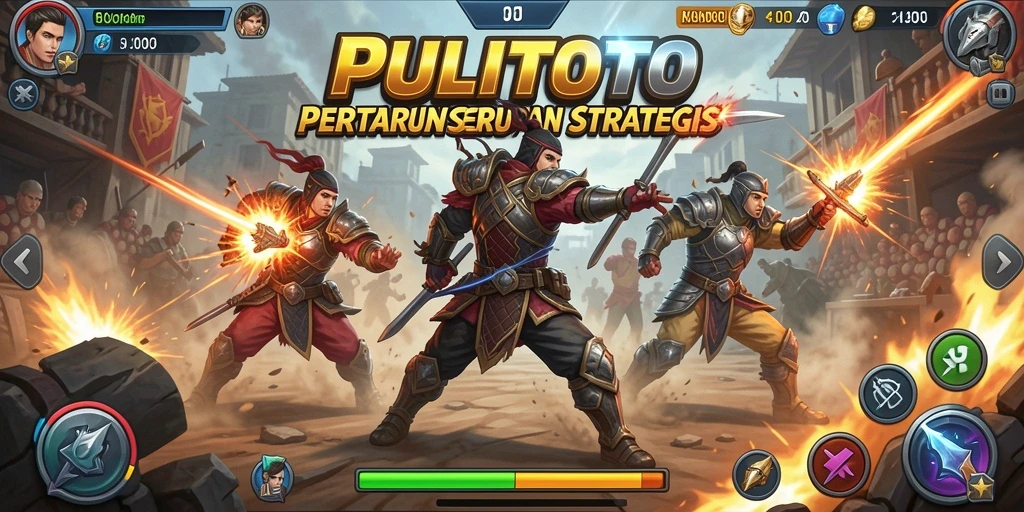 Tampilan aksi pertarungan yang intens di PULITOTO.