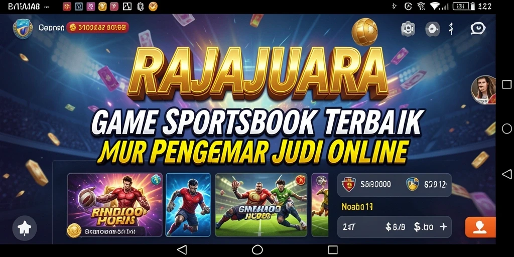 Screenshot utama RAJAJUARA menunjukkan gameplay sportsbook yang menarik.