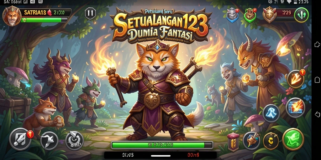 Tampilan gameplay SATRIA123 yang menegangkan dan seru saat petualangan dimulai.