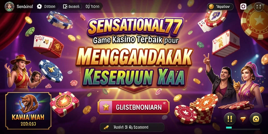 Screenshot gameplay SENSATIONAL77 yang menampilkan keseruan permainan Kasino.