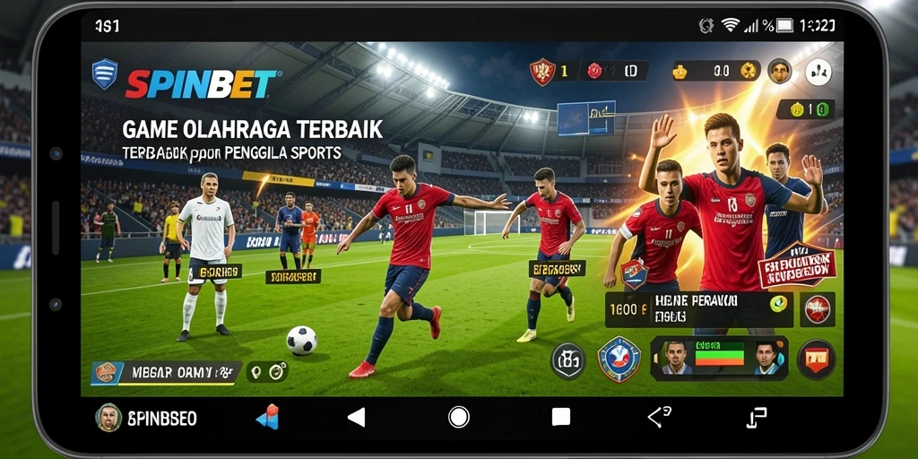Tampilan menarik dari gameplay SPINBET yang menggambarkan semangat olahraga.