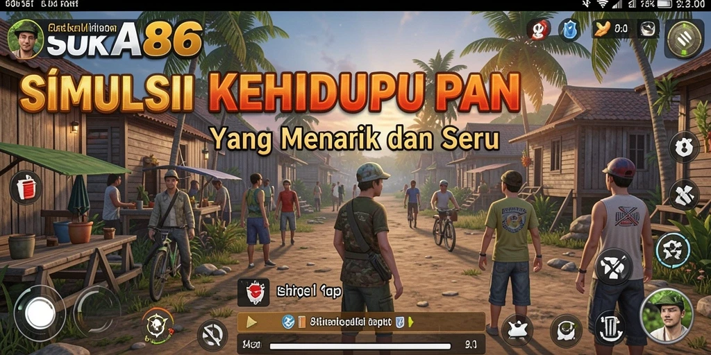 Tampilan gameplay seru di SUKA86 dengan berbagai aktivitas menarik.