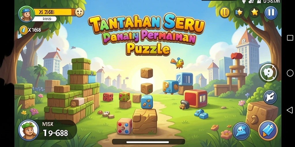 Gambaran gameplay seru X168 dengan tantangan Puzzle.